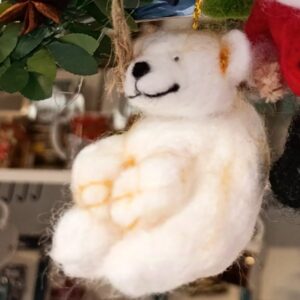 MUñeco de fieltro OSO POLAR