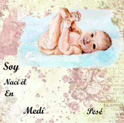 Ilustración Fuengirola, recuerdo de nacimiento y comunión II-b