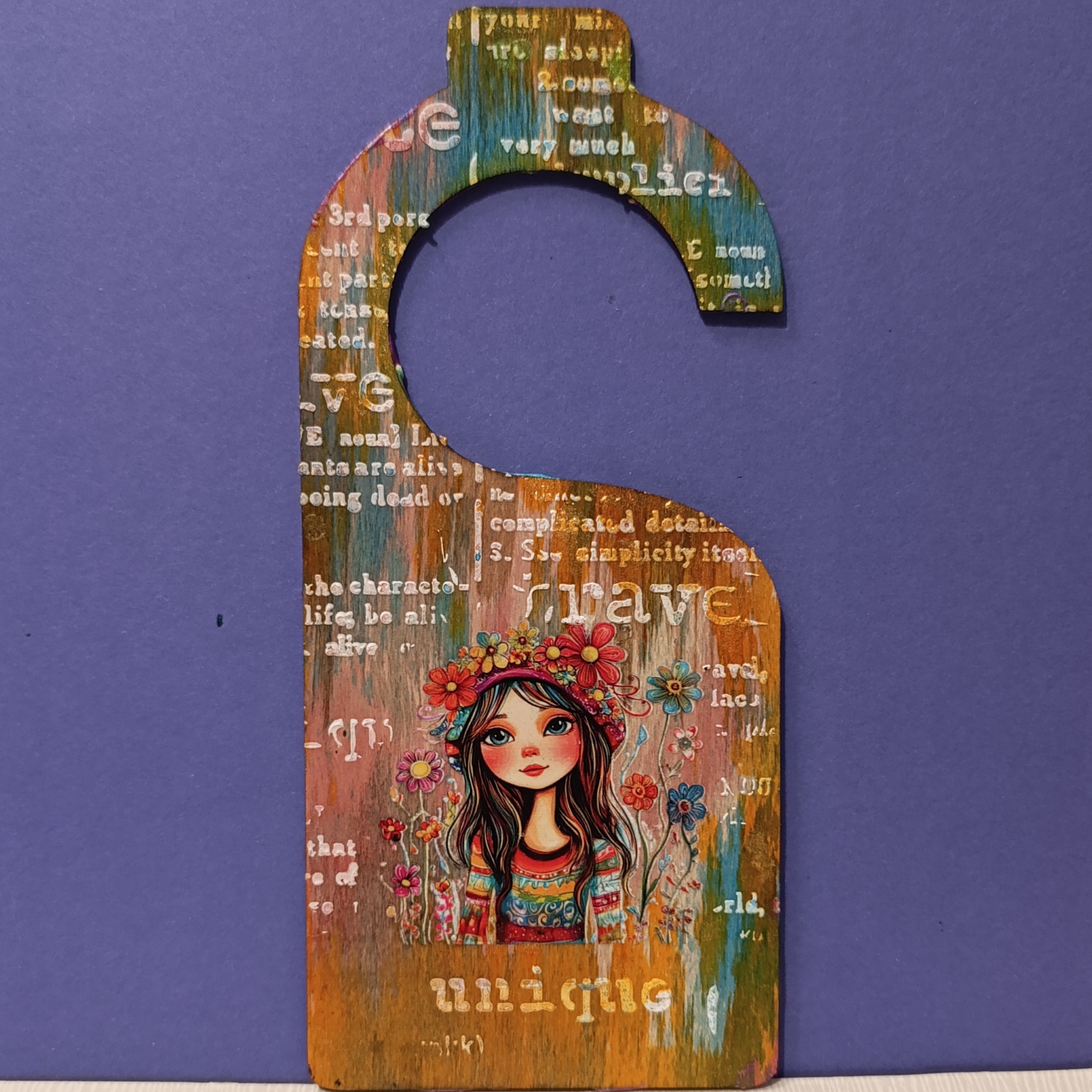 Taller mixed media. Cuelga-puertas