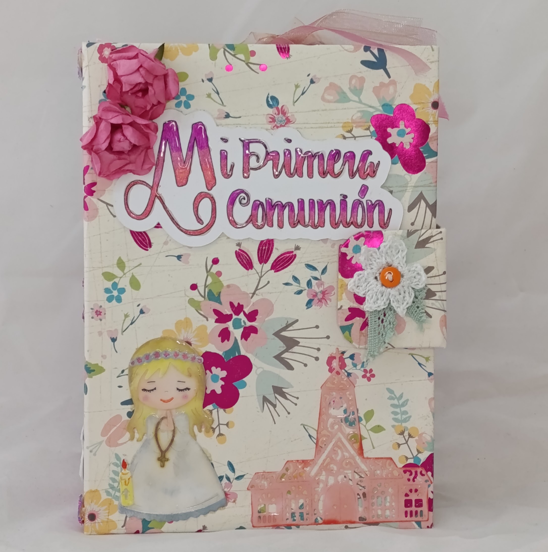 Libro de comunión de niña